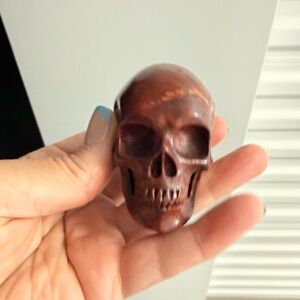 Red Jasper Skull